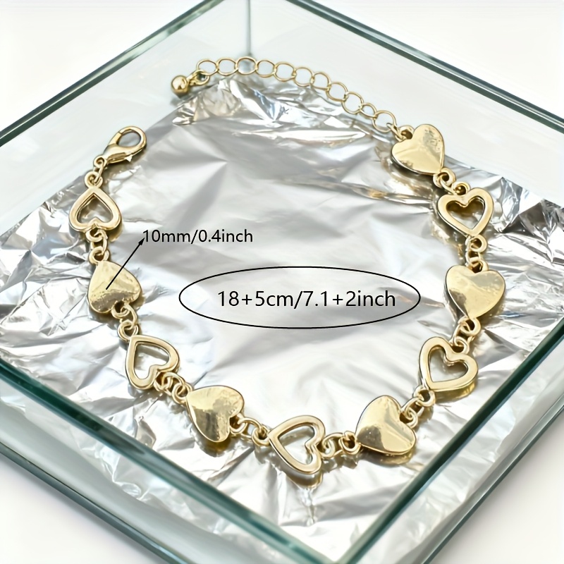 Women's Heart Love Bracelet, Trendy European Style